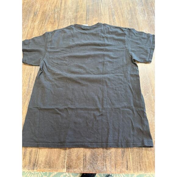 "I Eat Bacon" Skeleton T-Shirt SZ L Full Front Graphics Grunge Goth Halloween - Picture 4 of 6